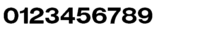 Denova Bold Semi Expanded Font OTHER CHARS