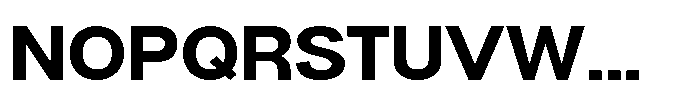 Denova Bold Semi Expanded Font UPPERCASE