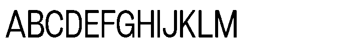 Denova Condensed Font UPPERCASE