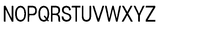 Denova Condensed Font UPPERCASE