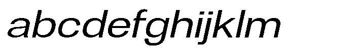 Denova Expanded Italic FONT