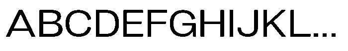 Denova Expanded Font UPPERCASE
