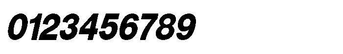 Denova Extra Condensed Italic Font OTHER CHARS
