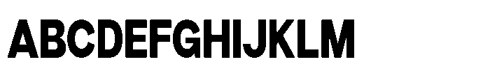 Denova Extra Condensed Font UPPERCASE