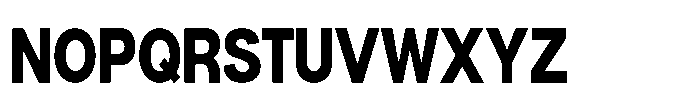 Denova Extra Condensed Font UPPERCASE
