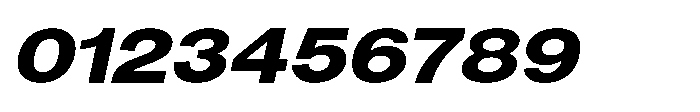 Denova Extra Expanded Italic Font OTHER CHARS