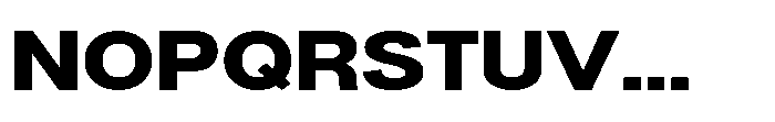 Denova Extra Expanded Font UPPERCASE