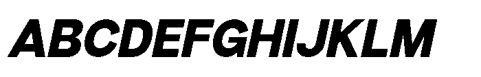 Denova Extra Italic Font UPPERCASE