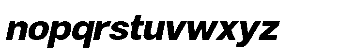 Denova Extra Italic Font LOWERCASE