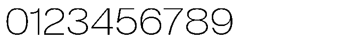 Denova Extra Light Semi Expanded Font OTHER CHARS