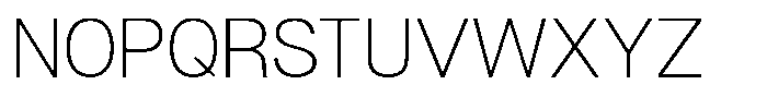 Denova Extra Light Font UPPERCASE