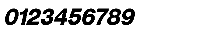 Denova Extra Semi Condenced Italic Font OTHER CHARS
