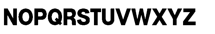 Denova Extra Semi Condenced Font UPPERCASE