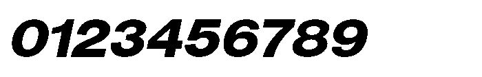 Denova Extra Semi Expanded Italic Font OTHER CHARS