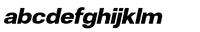 Denova Extra Semi Expanded Italic FONT