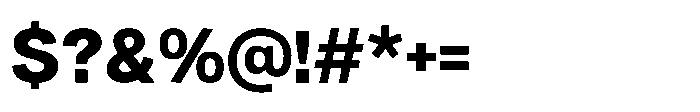 Denova Extra Font OTHER CHARS