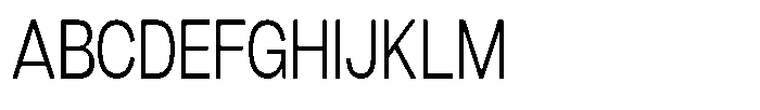 Denova Light Condensed Font UPPERCASE