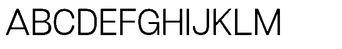 Denova Light Font UPPERCASE