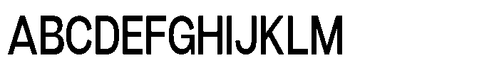 Denova Medium Condensed Font UPPERCASE