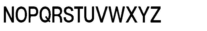 Denova Medium Condensed Font UPPERCASE