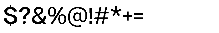 Denova Medium Font OTHER CHARS