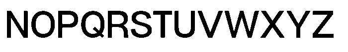 Denova Medium Font UPPERCASE