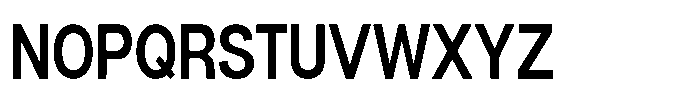 Denova Semi Bold Condensed Font UPPERCASE