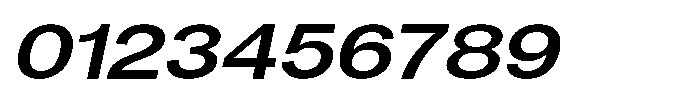 Denova Semi Bold Expanded Italic Font OTHER CHARS