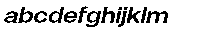 Denova Semi Bold Expanded Italic FONT