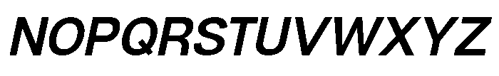 Denova Semi Bold Italic Font UPPERCASE