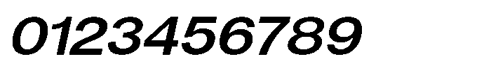 Denova Semi Bold Semi Expanded Italic Font OTHER CHARS