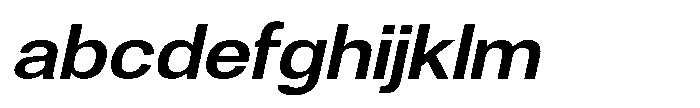 Denova Semi Bold Semi Expanded Italic FONT