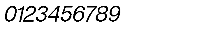 Denova Semi Condenced Italic Font OTHER CHARS