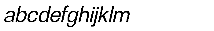 Denova Semi Condenced Italic FONT