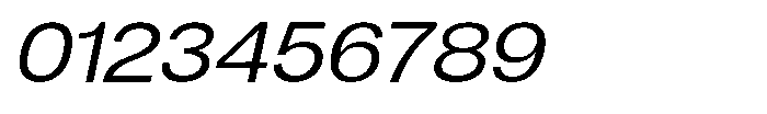 Denova Semi Expanded Italic Font OTHER CHARS