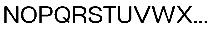 Denova Semi Expanded Font UPPERCASE