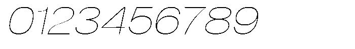 Denova Thin Expanded Italic Font OTHER CHARS