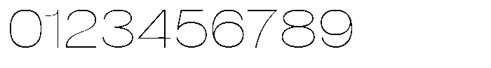 Denova Thin Expanded Font OTHER CHARS