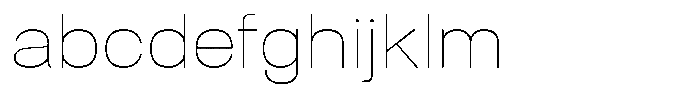 Denova Thin Expanded FONT