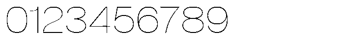 Denova Thin Semi Expanded Font OTHER CHARS