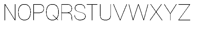 Denova Thin Font UPPERCASE