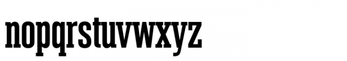 Denso Serif Bold Font LOWERCASE
