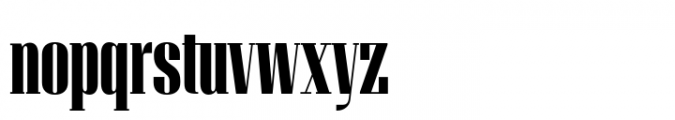 Denso Serif High Black Font LOWERCASE