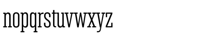 Denso Serif Light Font LOWERCASE