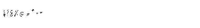 Densparta Signature Font OTHER CHARS