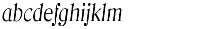 Denver Serial Light Italic Font LOWERCASE