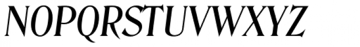 Denver Serial Medium Italic Font UPPERCASE