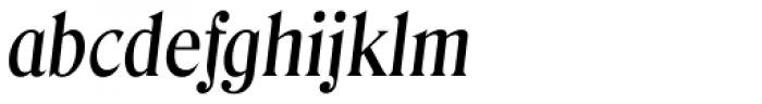 Denver Serial Medium Italic Font LOWERCASE