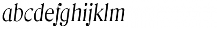 Denver TS Light Italic Font LOWERCASE