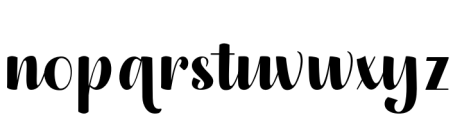 Denyta Font LOWERCASE